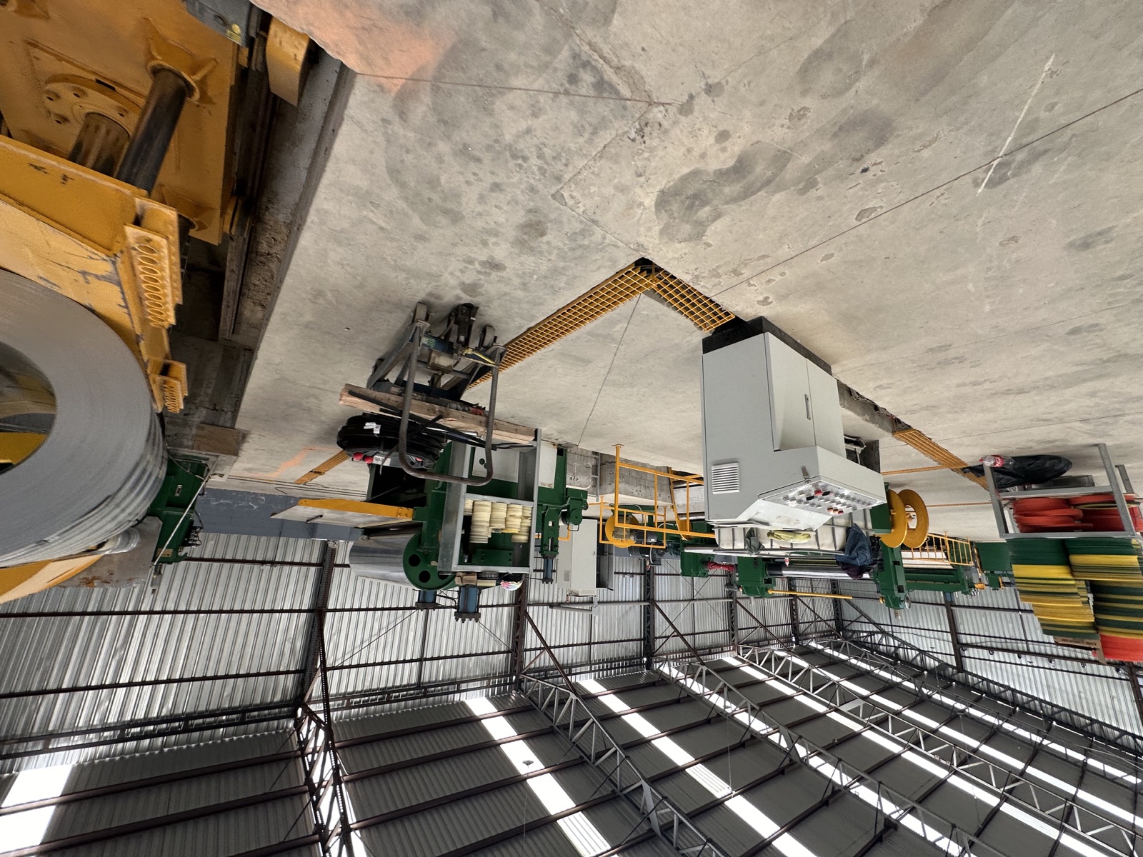 Inside the Cal Steel light gauge steel fabrication facility in Van Nuys.
